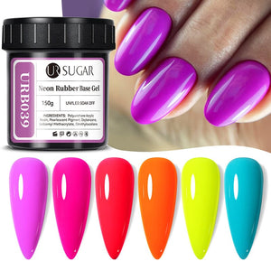 Flakes Rubber Base Gel URB031 150g Base & Top Coat UR SUGAR