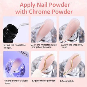 Rhinestone Glue Line Gel 5ml Gel Nail Polish LILYCUTE