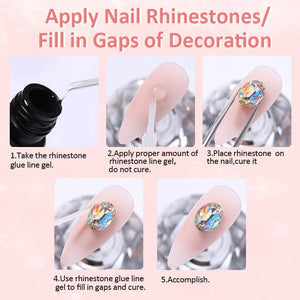 Rhinestone Glue Line Gel 5ml Gel Nail Polish LILYCUTE