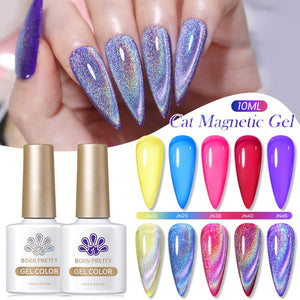 Omnipotent Iridescent Cat Magnetic Gel 10ml Gel Nail Polish BORN PRETTY