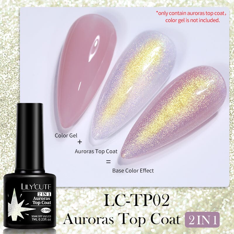 Auroras Top Coat LC-TP02 7ml Base & Top Coat LILYCUTE