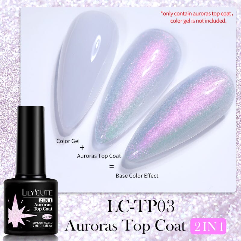 Auroras Top Coat LC-TP03 7ml Base & Top Coat LILYCUTE