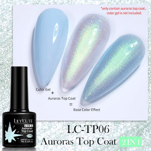 Auroras Top Coat LC-TP06 7ml Base & Top Coat LILYCUTE