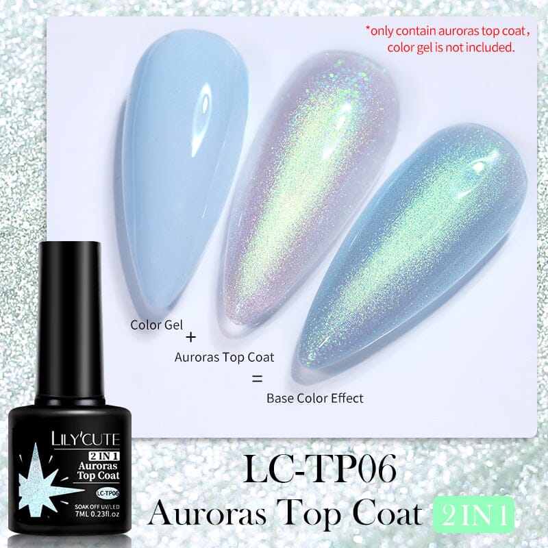 Auroras Top Coat LC-TP06 7ml Base & Top Coat LILYCUTE