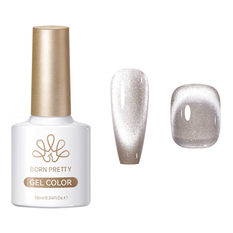 Crystal Cat Magnetic Gel MY322 Sea Blue 10ml Gel Nail Polish BORN PRETTY