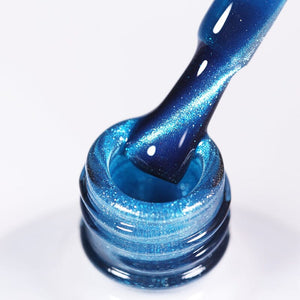 Crystal Cat Magnetic Gel MY330 Sea Blue 10ml Gel Nail Polish BORN PRETTY