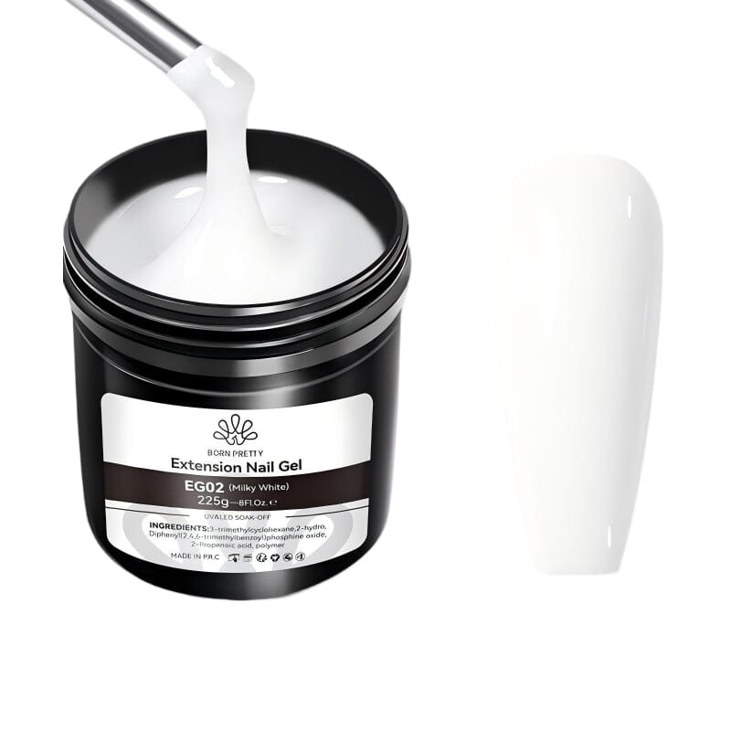 Milky White Extension Nail Gel EG02 225g