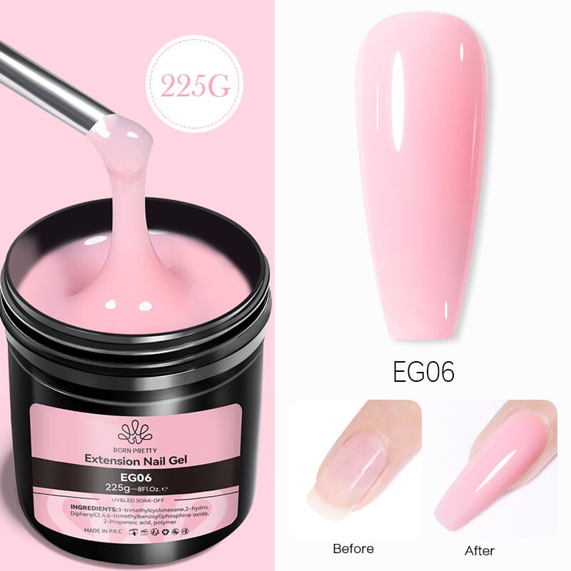 Pink Extension Nail Gel EG06 225g Gel Nail Polish BORN PRETTY