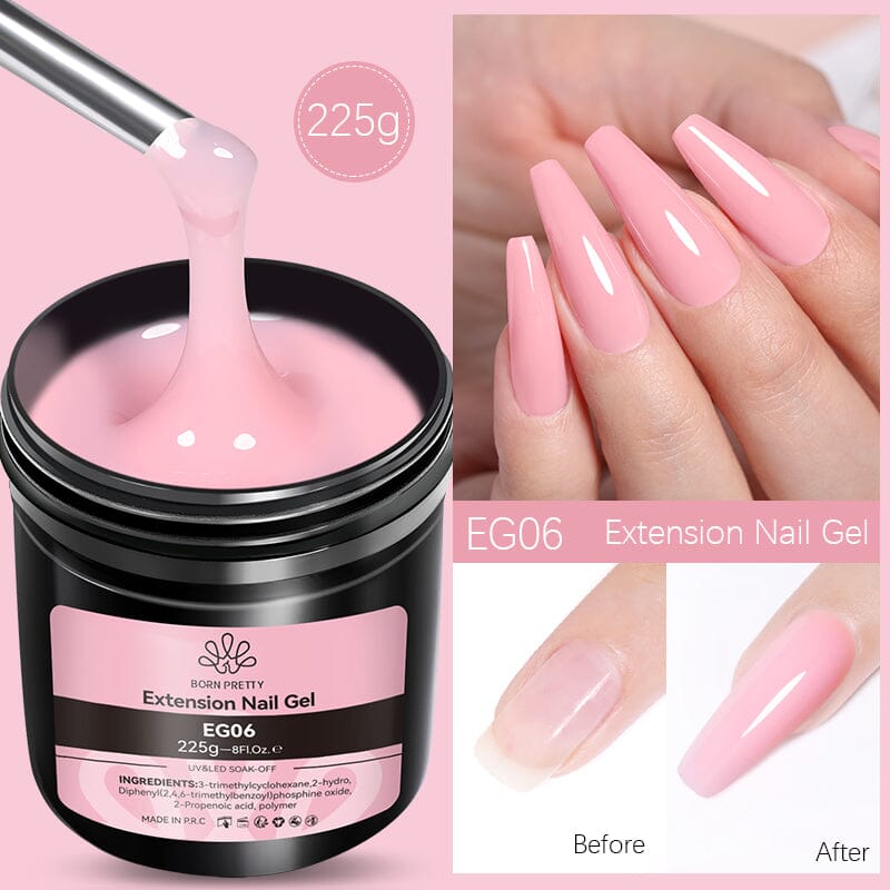 Pink Extension Nail Gel EG06 225g Gel Nail Polish BORN PRETTY
