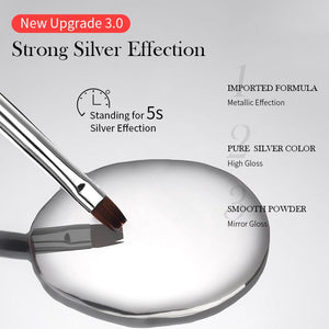 Super Shine Silver Metal Painting Gel Gel Nail Polish BORN PRETTY