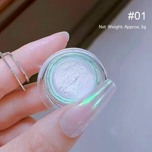 Pearly Mirror Effect Chrome Nail Powder Nail Powder BORN PRETTY 01