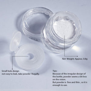 Pearly Mirror Effect Chrome Nail Powder #01 Nail Powder BORN PRETTY