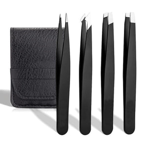 4pcs Eyebrow Clips Tweezers Set Tools & Accessories No Brand