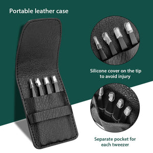 4pcs Eyebrow Clips Tweezers Set Tools & Accessories No Brand