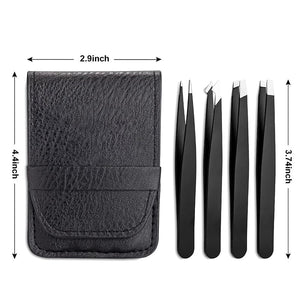 4pcs Eyebrow Clips Tweezers Set Tools & Accessories No Brand