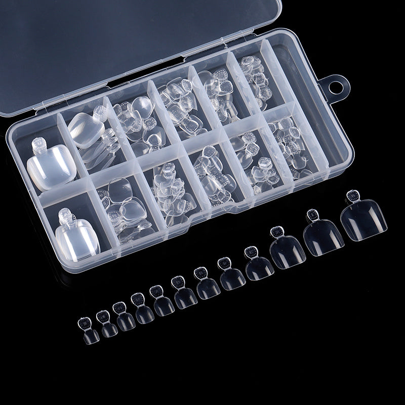 120pcs Clear Toenail False Nail Tips