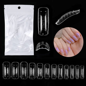 60pcs #05 Extension Gel Mold Tips Nail Tips No Brand