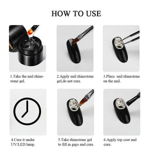 Silver Bowknot Rhinestones Metal Nail Decoration 05 Nail Decoration No Brand