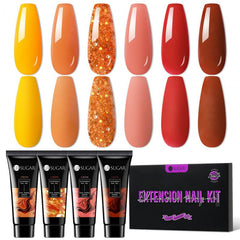 6 Colors Extension Nail Gel Maple Leaf 15ml