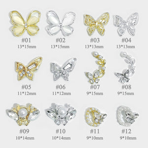 Butterfly Opal Alloy Nail Decoration 02