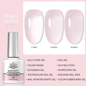 10 in 1 Nail Gel 10ml Gel Nail Polish BORN PRETTY TG02