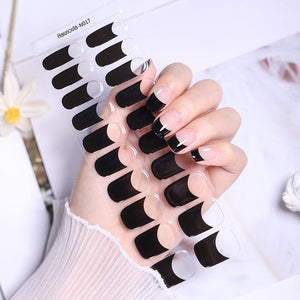 20 Tips Semi-Cured Gel Nail Strips N017 Clearance Harunouta
