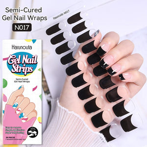20 Tips Semi-Cured Gel Nail Strips N017 Clearance Harunouta