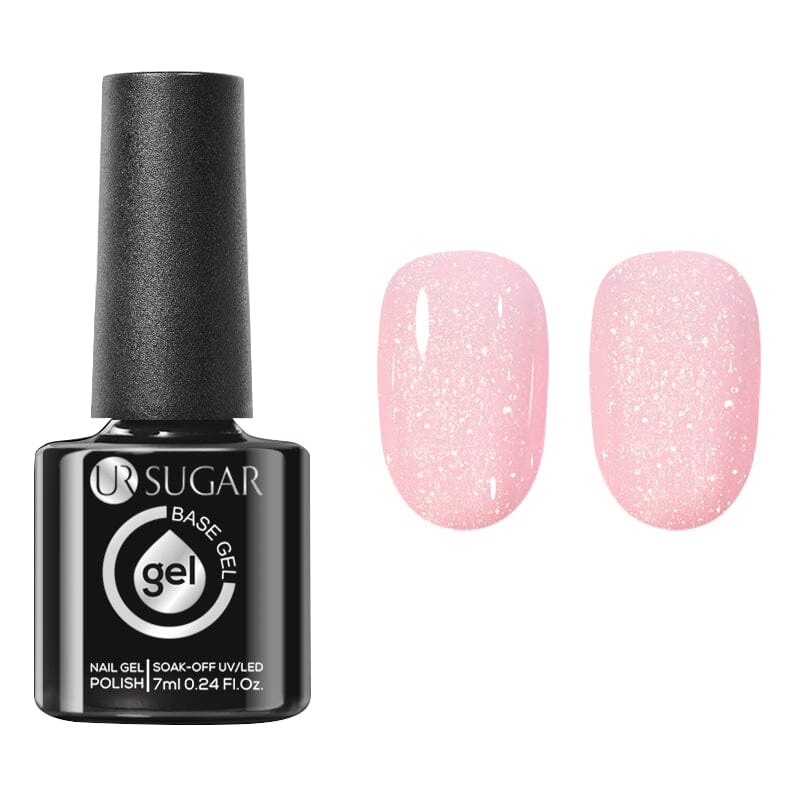 Gold Glitter Rubber Base Gel 7ml Gel Nail Polish UR SUGAR