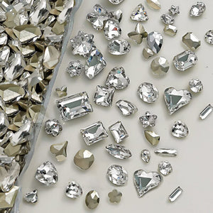 10pcs #11 11*12mm Transparent Irregular-Shaped Rhinestones Nail Art No Brand