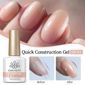 5 in 1 Builder Gel Quick Construction Gel 10ml Gel Nail Polish BORN PRETTY QC11