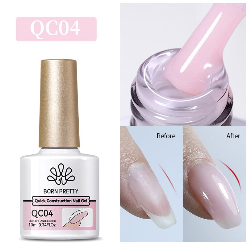 Pink Quick Construction Gel QC04 10ml Gel Nail Polish BORN PRETTY