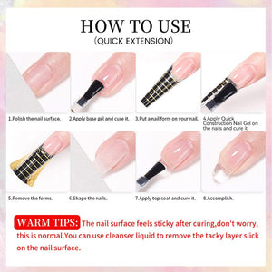 5 in 1 Builder Gel Quick Construction Gel 10ml Gel Nail Polish BORN PRETTY
