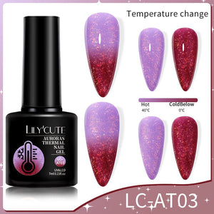 Auroras Thermal Nail Gel 7ml Gel Nail Polish LILYCUTE LC-AT03