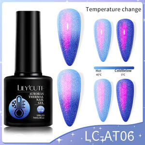 Auroras Thermal Nail Gel 7ml Gel Nail Polish LILYCUTE LC-AT06