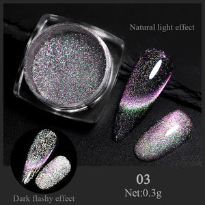 Silver Moon Cat Magnetic Nail Powder Nail Powder No Brand 03