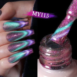 6 Colors Cat Magnetic Gel MY114-MY119 Reflective Glass 10ml Gel Nail Polish BORN PRETTY