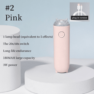 3W LED Nail Lamp 180MAH Type-c Rechargeable Pink Tools & Accessories No Brand