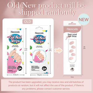 20 Tips Semi-Cured Gel Nail Strips N021-N040 Nail Sticker Harunouta
