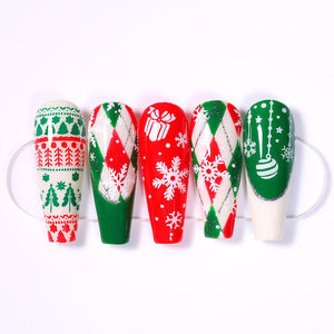 Stamping Plate X021 Christmas Nail Stamping BORN PRETTY