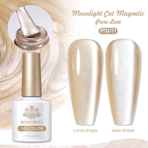 Moonlight Cat Magnetic Gel Polish MY103 Pure Love 10ml Gel Nail Polish BORN PRETTY
