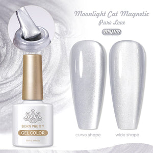 Moonlight Cat Magnetic Gel Polish MY107 Pure Love 10ml Gel Nail Polish BORN PRETTY