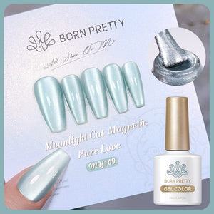 8 Colors Moonlight Cat Magnetic Gel Polish Set Pure Love Series 10ml Gel Nail Polish BORN PRETTY