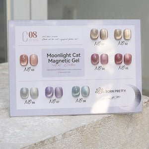 Color Chart Card Display Book for Moonlight Cat Magnetic Gel (SKU:57450) Gel Nail Polish BORN PRETTY