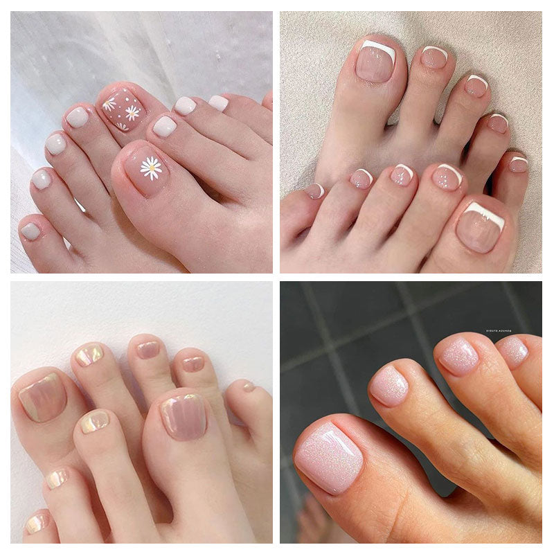 96pcs Transparent Toenail False Nail Tips Nail Tips No Brand