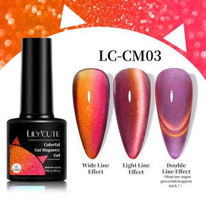 Colorful Cat Magnetic Gel LC-CM03 7ml Gel Nail Polish LILYCUTE