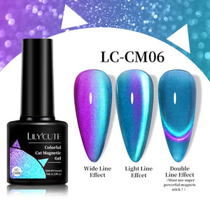 Colorful Cat Magnetic Gel LC-CM06 7ml Gel Nail Polish LILYCUTE