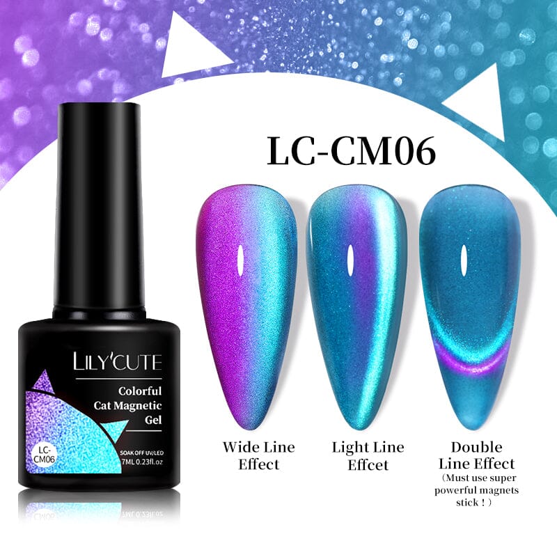 Colorful Cat Magnetic Gel LC-CM06 7ml Gel Nail Polish LILYCUTE