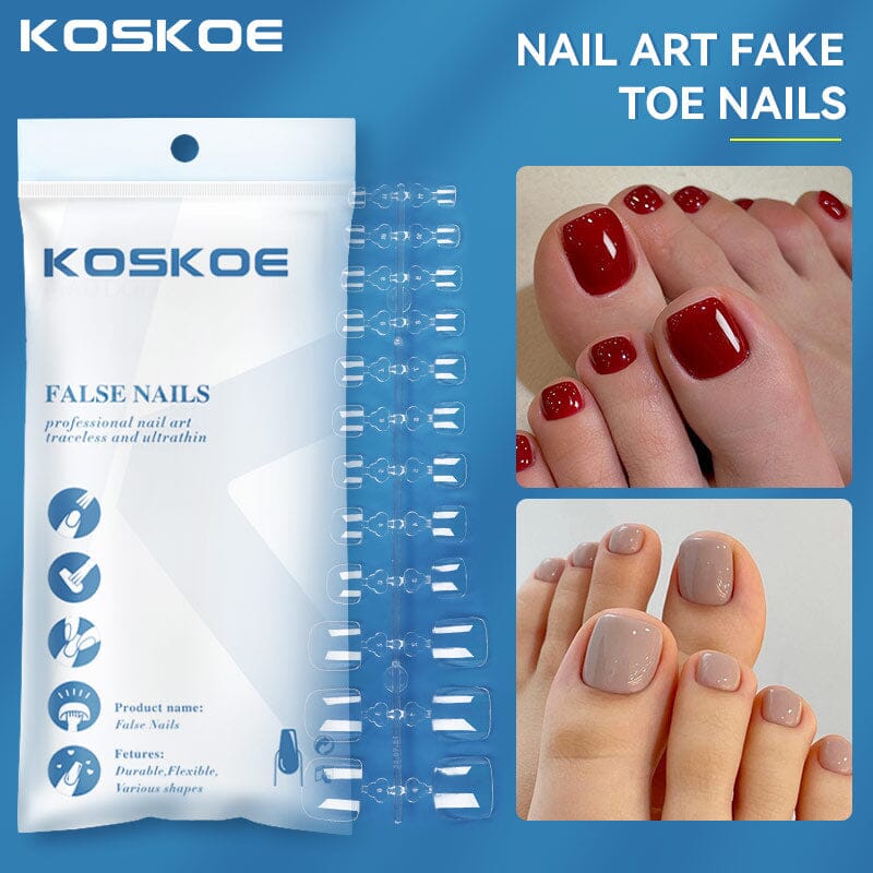 120pcs Toe Nail Tips Nail Tips KOSKOE