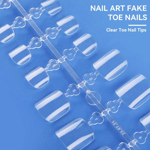120pcs Toe Nail Tips Nail Tips KOSKOE