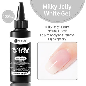 Base Top Function Gel 100ml Base & Top Coat UR SUGAR Milky Jelly White Gel